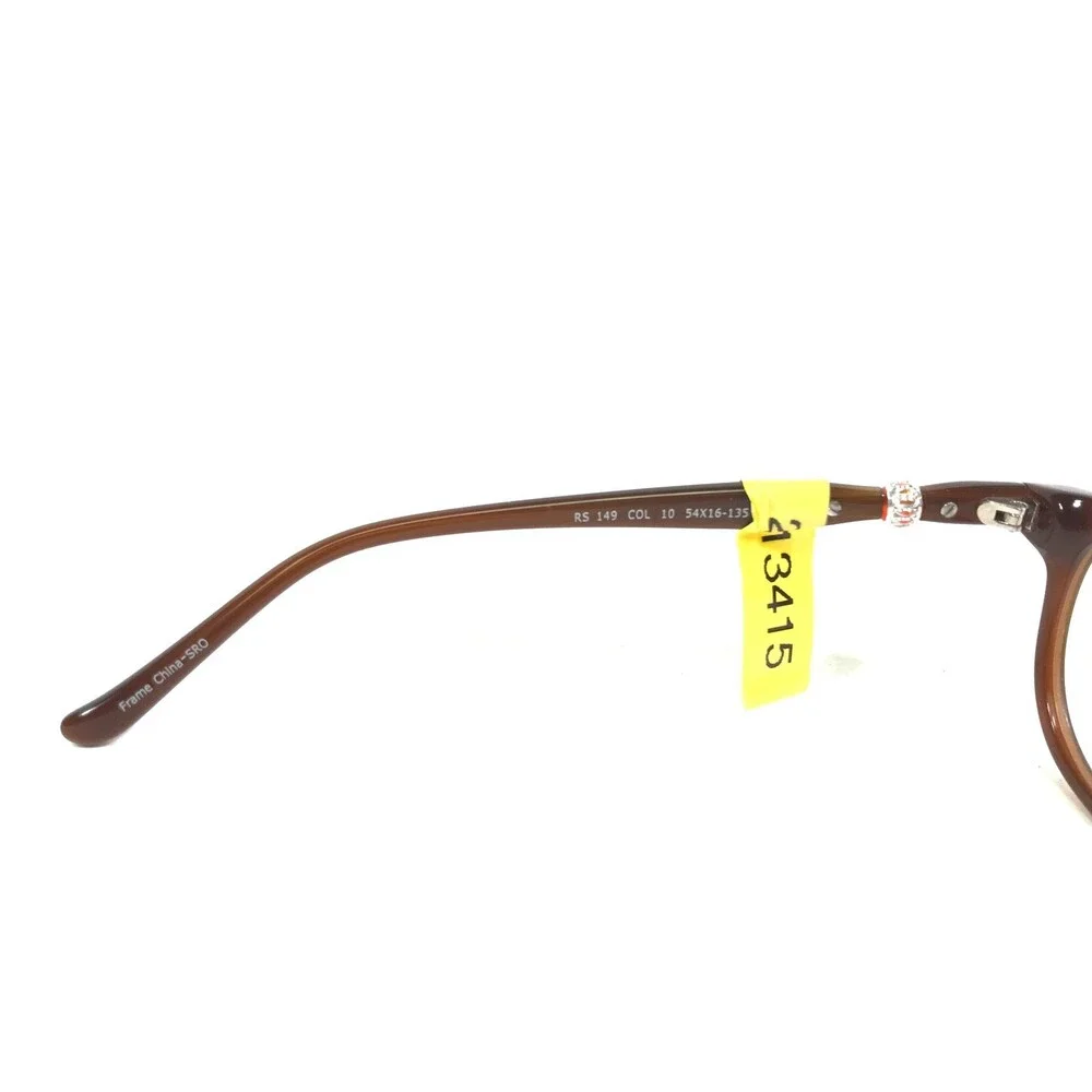 Roberto Steffani RS 149 COL 10 Eyeglasses Frames Brown Round Full Rim 54-16-135